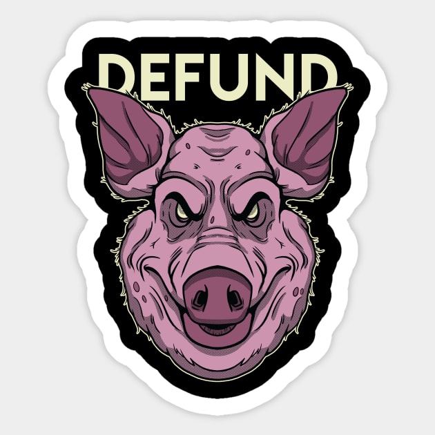 Defund the Police Sticker by futiledesigncompany